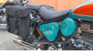 For Royal Enfield Goan Classic 350 Military Pannier Bags Black Color and Mounting - SPAREZO For Royal Enfield Goan Classic 350 Military Pannier Bags Black Color and Mounting - SPAREZO